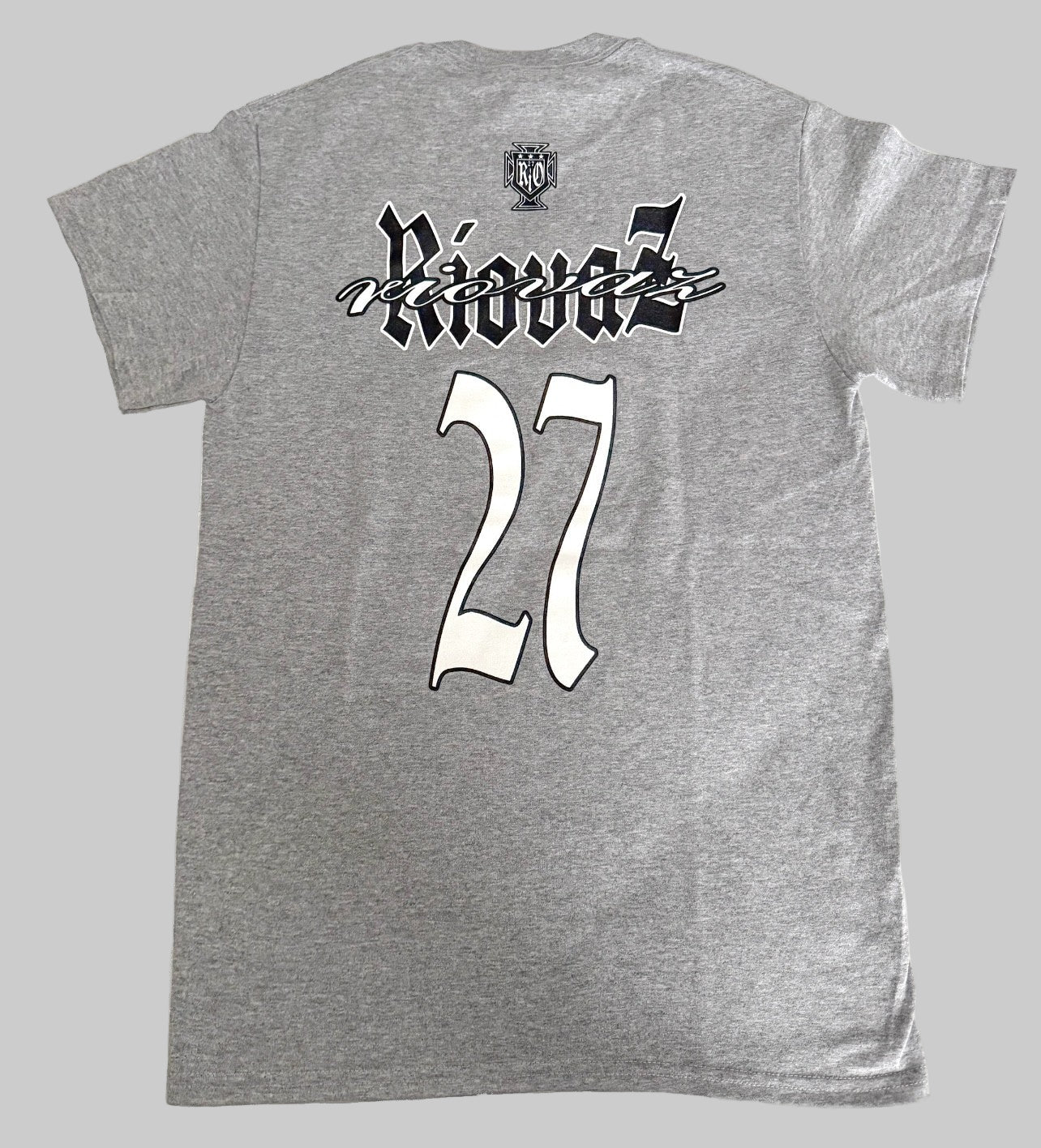 Gray "RIO 27" Front/Back Logo
