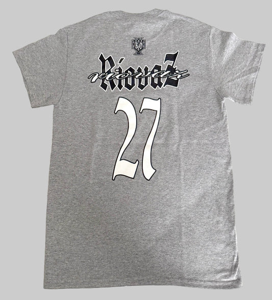 Gray "RIO 27" Front/Back Logo